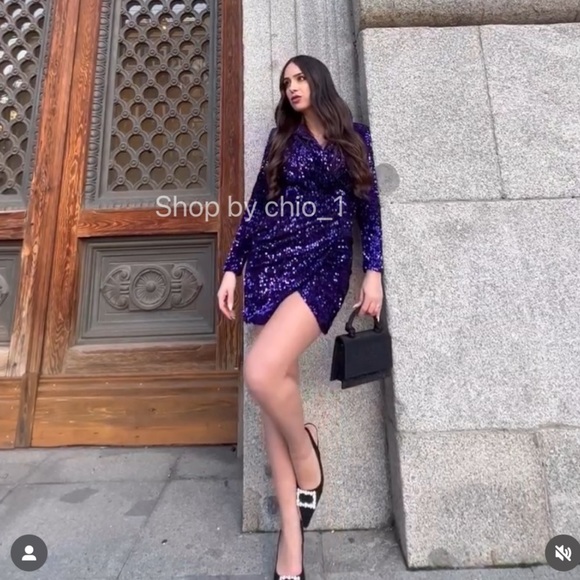 Zara SEQUIN BLAZER DRESS bloggers Favorite - Picture 5 of 10